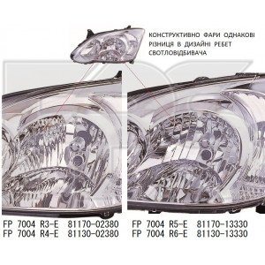 Фара передняя AS08129854 на TOYOTA COROLLA (E12 EUR) 2002-2007