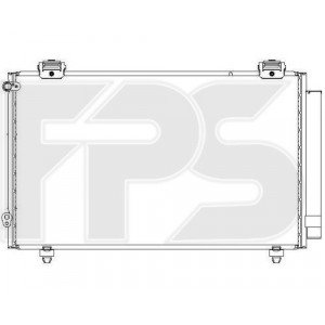 Кондесатор кондиціонера AS08130490 на TOYOTA COROLLA (E12 EUR) 2002-2007