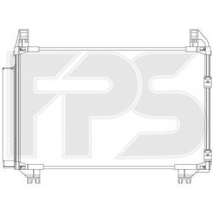 Кондесатор кондиционера AS08130496 на TOYOTA YARIS HB 2006-2011