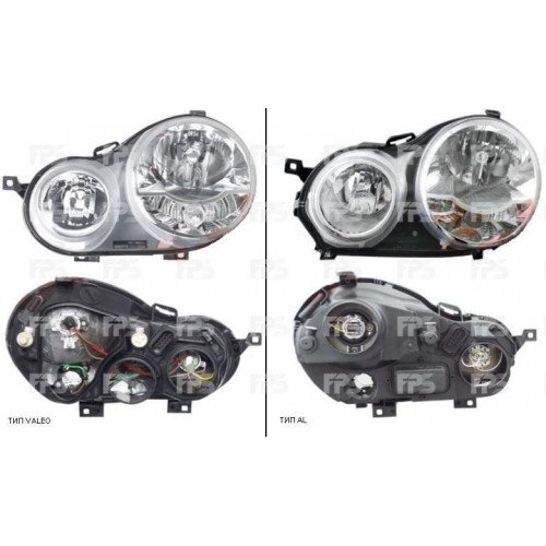 Фара передняя AS08130560 на VOLKSWAGEN POLO IV 2002-2009