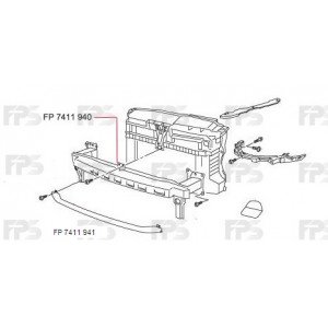 Шина бампера AS08130740 на VOLKSWAGEN GOLF VI 2009-2012