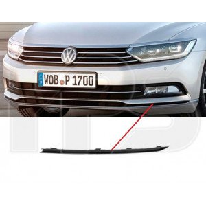 Накладка бампера AS08130926 на VOLKSWAGEN PASSAT EUR (B8) 2015-2019