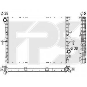 Радіатор охолодження AS08131145 на VOLKSWAGEN TOUAREG 2002-2006
