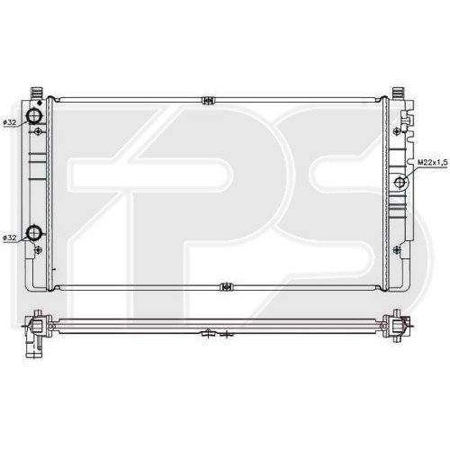 Радиатор охлаждения AS08131175 на VOLKSWAGEN T4 1990-2003
