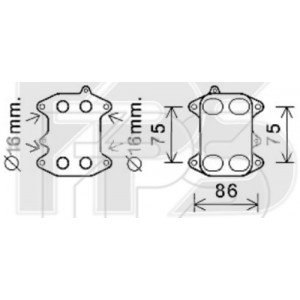 Радиатор маслянный AS08131191 на VOLKSWAGEN AMAROK 2010-2020