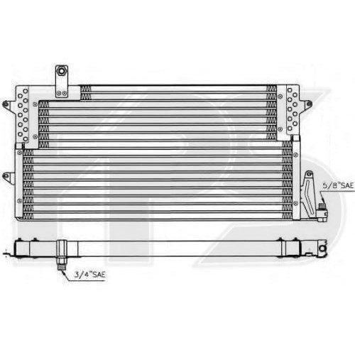 Кондесатор кондиционера AS08131204 на VOLKSWAGEN PASSAT (B4) 1994-1996