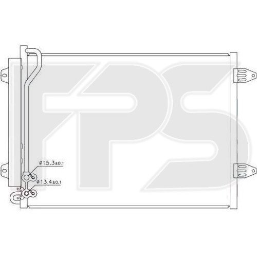 Кондесатор кондиционера AS08105596 на VOLKSWAGEN PASSAT EUR (B7) 2011-2015