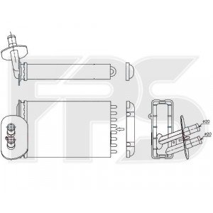 Радіатор печі AS08091585 на VOLKSWAGEN T4 1990-2003