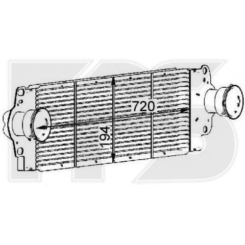 Радиатор наддува AS08148017 на VOLKSWAGEN T5 2010-2015