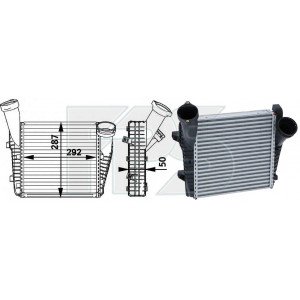 Радіатор наддуву AS08131233 на VOLKSWAGEN TOUAREG 2014-2018