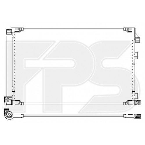 Кондесатор кондиціонера AS08131507 на LEXUS NX 2017-2021