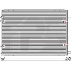 Кондесатор кондиціонера AS08131509 на LEXUS RX 2004-2008