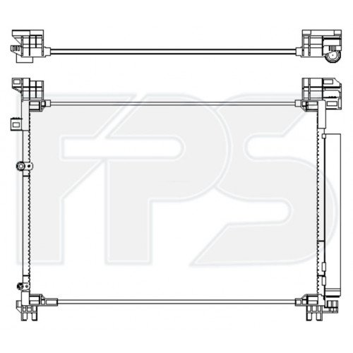Кондесатор кондиционера AS08131511 на LEXUS RX 2015-2019