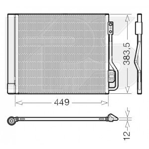 Кондесатор кондиціонера AS08131558 на SMART FORTWO II (451) 2007-2014