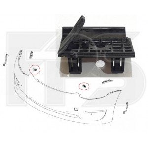 Кріплення бампера переднього AS08146957 на TESLA MODEL 3 2017-