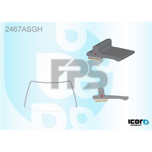 Молдинг стекла резиновый AS08132986 на BMW 2 (F22/F23) 2014-