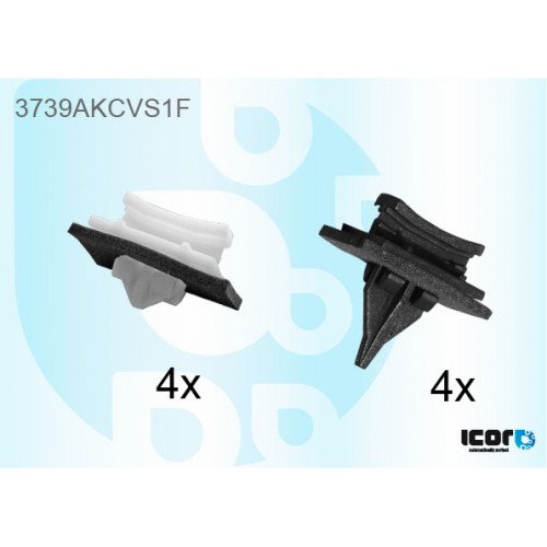 Кліпси пластикові AS08143468 на FORD TRANSIT 2000-2006