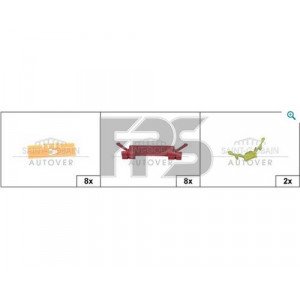 Кліпси пластикові AS08143606 на HONDA CIVIC 6 JAP 1996-1999