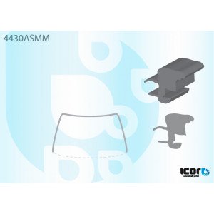 Молдинг стекла резиновый AS08135307 на KIA CARENS 2007-2011