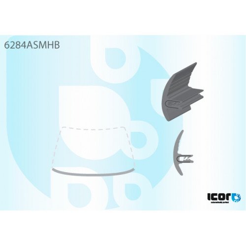 Молдинг стекла резиновый AS08136386 на OPEL ASTRA G 1998-2009