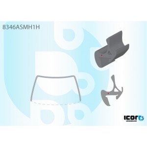 Молдинг скла гумовий AS08137907 на TOYOTA AVENSIS 2003-2008