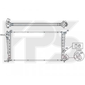 Радіатор охолодження AS07344764 на PEUGEOT 306 1997-2001