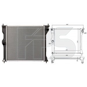 Радиатор охлаждения AS07344768 на MITSUBISHI I-MIEV 2010-2020