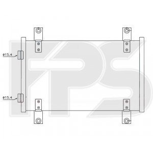 Кондесатор кондиціонера AS07344775 на CITROEN JUMPER 2002-2006