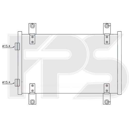 Кондесатор кондиционера AS07344775 на PEUGEOT BOXER 2002-2006