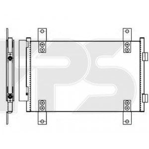 Кондесатор кондиціонера AS07344777 на CITROEN JUMPER 2002-2006