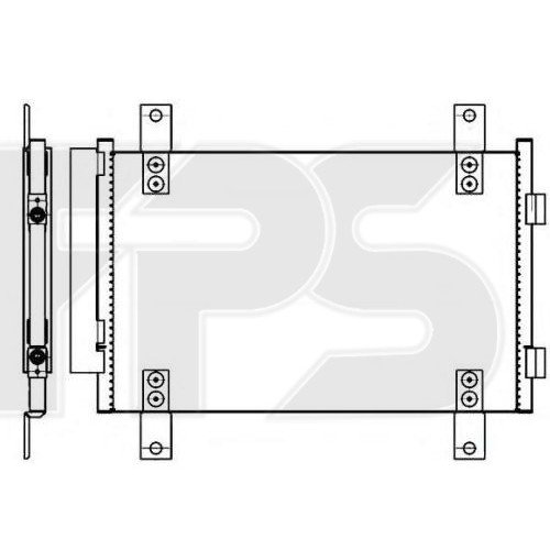 Кондесатор кондиционера AS07344777 на FIAT DUCATO 2002-2006