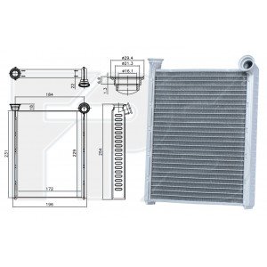 Радиатор печки AS07344780 на CITROEN DS4 2011-2018