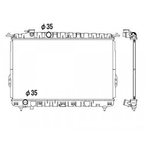 Радіатор охолодження AS00046390 на KIA MAGENTIS 2003-2006