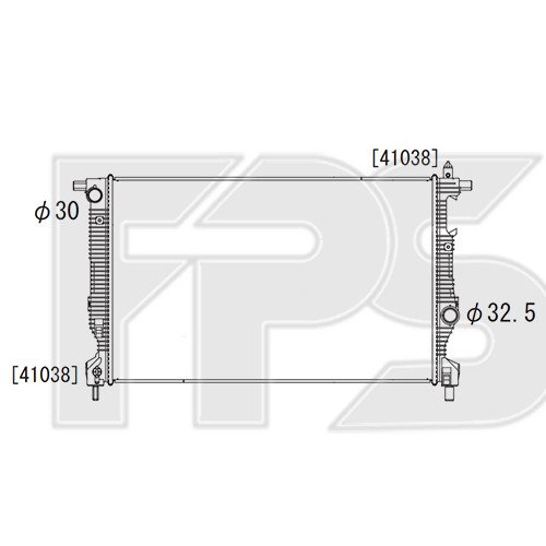 Радіатор охолодження AS07345156 на DODGE DART 2012-2016