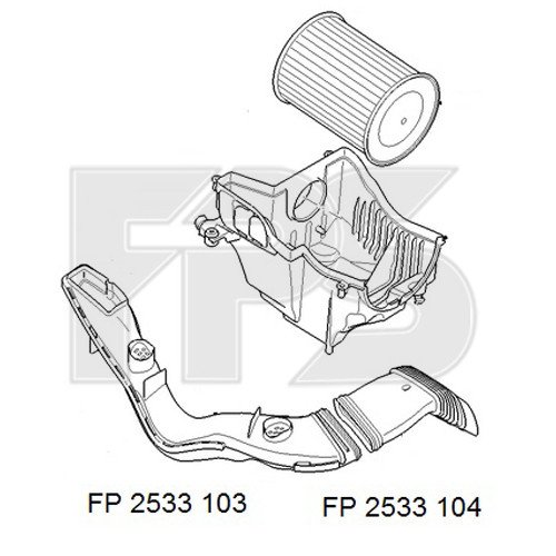 Ремчастина пластикова AS07345536 на FORD FOCUS 2008-2010