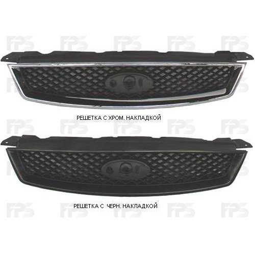 Решетка пластиковая AS07345554 на FORD FOCUS 2005-2008