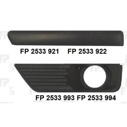 Полоска пластиковая AS07345548 на FORD FOCUS 2005-2008