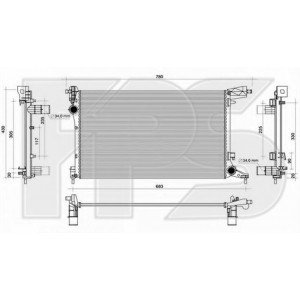 Радіатор охолодження AS07345702 на FIAT 500 L 2013-2017
