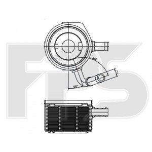 Радиатор маслянный AS07345960 на RENAULT SCENIC / GRAND SCENIC 2003-2008