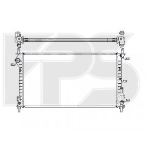 Радіатор охолодження AS07346017 на FORD TRANSIT CONNECT / TOURNEO 2010-2013