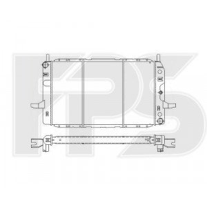 Радиатор охлаждения AS08120495 на FORD SIERRA 1987-1993