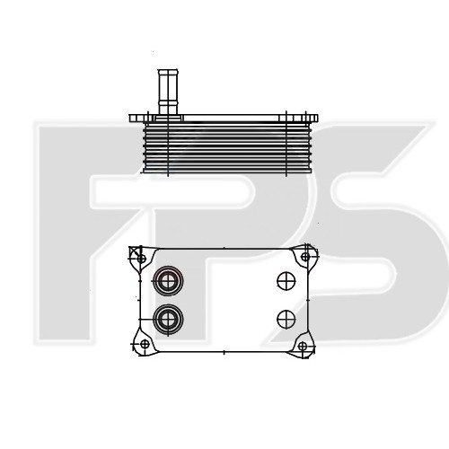Радіатор масляний AS07346063 на FORD TRANSIT 2000-2006