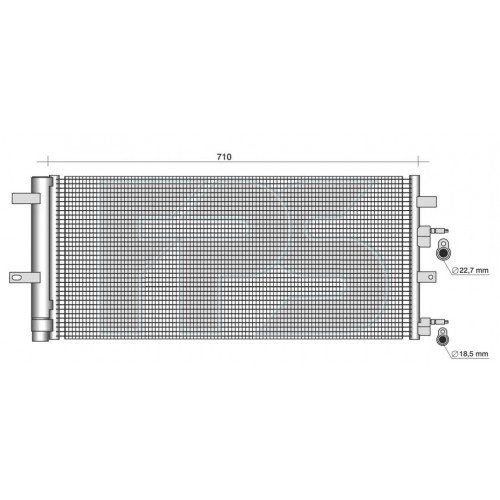Кондесатор кондиционера AS07346076 на FORD EDGE 2015-2018