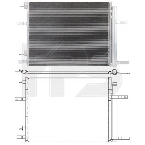 Кондесатор кондиционера AS07346095 на LINCOLN MKZ 2013-2020