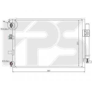 Кондесатор кондиционера AS07346097 на FORD C-MAX EUR 2010-2015