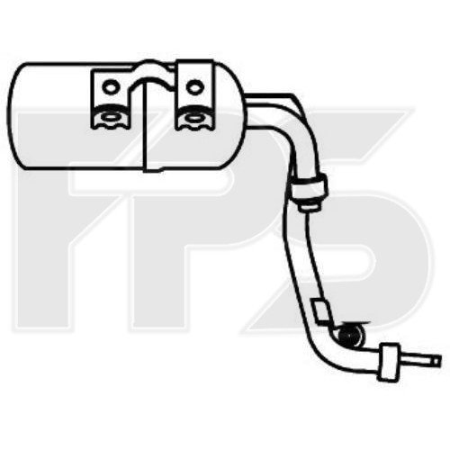 Осушувач кондиціонера AS07346116 на FORD FOCUS 2008-2010