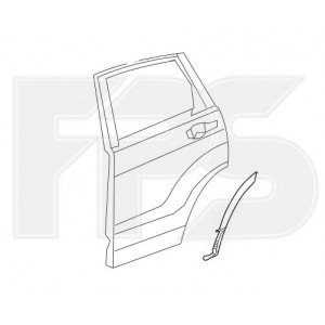 Смужка пластикова AS07347334 на HONDA CRV 2017-2020