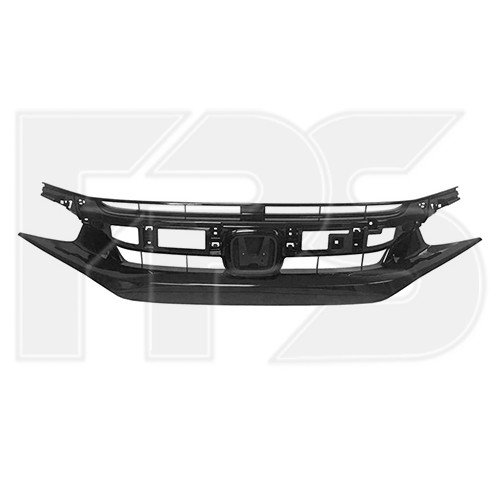 Решетка радиатора пластиковая AS07347464 на HONDA CIVIC 10 SDN / COUPE 2018-2021