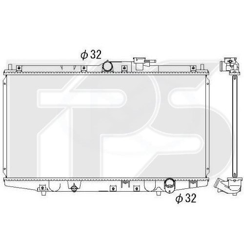 Радиатор охлаждения AS07346961 на HONDA ACCORD 6 SDN/HB EUR 1999-2002