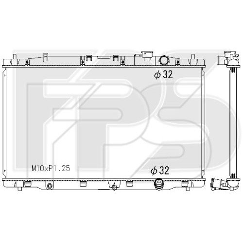 Радиатор охлаждения AS07346978 на HONDA CRV 2012-2015